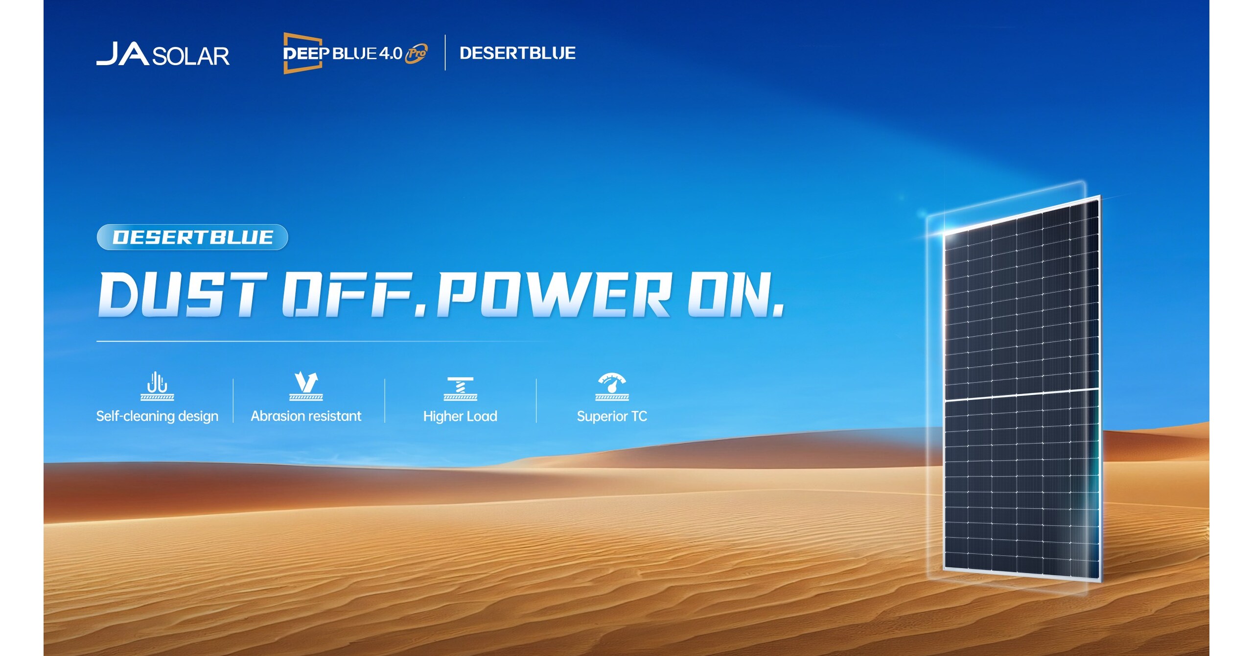 JA Solar Debuts DesertBlue to Power the Global Desert Solar Surge