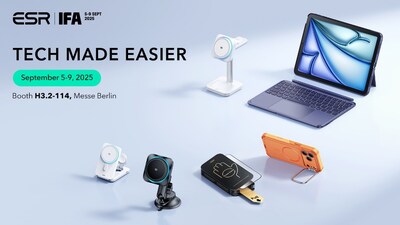 Lineup at ShowStoppers and IFA showcases charging, protection, and productivity, redefining Tech Made Easier Lineup at ShowStoppers and IFA showcases charging, protection, and productivity, redefining Tech Made Easier