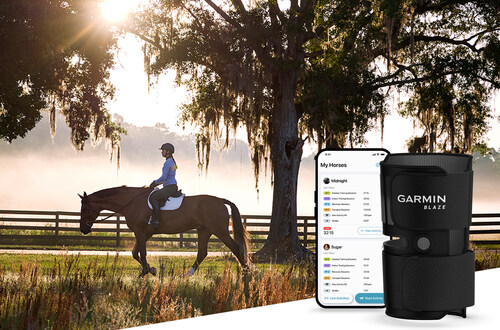 The Blaze equine wellness system from Garmin helps riders, horse owners and trainers monitor their horse's health and fitness.