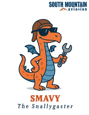 Smavy the Snallygaster Sticks the Landing: South Mountain Aviation Unveils Regionally Renowned Mascot