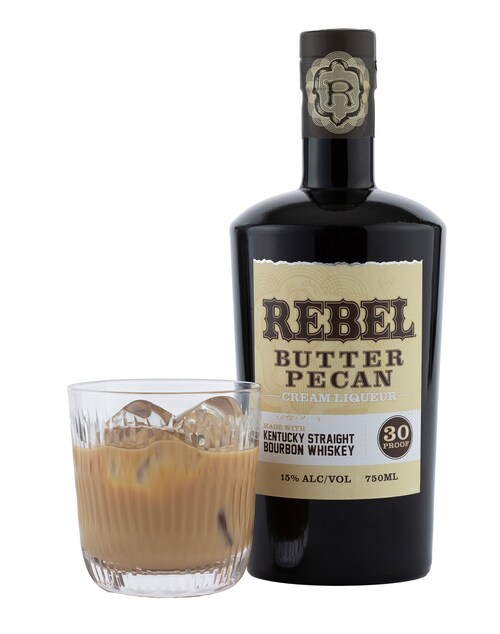 Just in time for fall, Rebel Bourbon introduced the latest addition to its highly acclaimed lineup – Rebel Butter Pecan Bourbon Cream. The perfect blend of Rebel’s time-honored wheated bourbon and all-natural cream, Rebel Butter Pecan Bourbon Cream is bottled at 30 proof (15% ABV) and available in September in limited quantities at Bardstown, Kentucky-based Lux Row Distillers and retailers nationwide for a minimum suggested retail price of $19.99 per 750mL bottle.