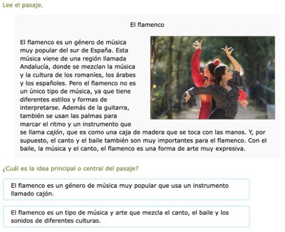 With IXL Spanish Language Arts, students develop essential Spanish reading skills while deepening their understanding of the world.