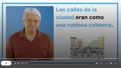 Video tutorials walk through the exact skill a student is practicing and feature Spanish-speaking tutors with a range of accents—including Mexican, Venezuelan, Colombian, Honduran and Cuban.