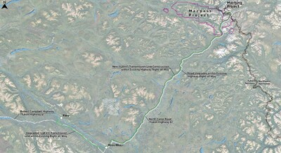 Proposed North Canol Infrastructure Improvement Project elements (CNW Group/Fireweed Metals Corp.)