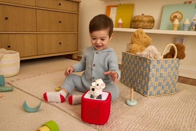 My First Tonies, a new range of soft, squeezable characters specifically designed and approved for children aged 1+, will launch together with Toniebox 2. My First Tonies, a new range of soft, squeezable characters specifically designed and approved for children aged 1+, will launch together with Toniebox 2.