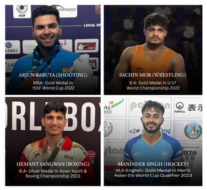 चंडीगढ़ यूनिवर्सटी के खिलाड़ियों को पैरामिलट्री, भारतीय सेना और भारतीय रेलवे में मिली 74 सरकारी नौकरियां