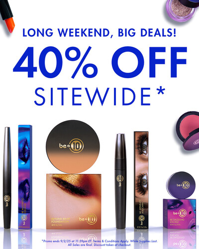 Starting today, August 28 through Tuesday, September 2, consumers can enjoy 40% off sitewide.