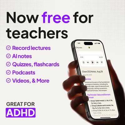 Now FREE for teachers - the viral AI note-taker and AI tutor, Coconote, makes $129 AI service free for all teachers through September 15th, 2025