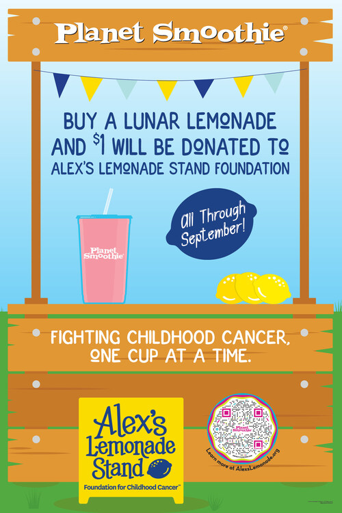 Help Support the Fight Against Childhood Cancer this September with Planet Smoothie!