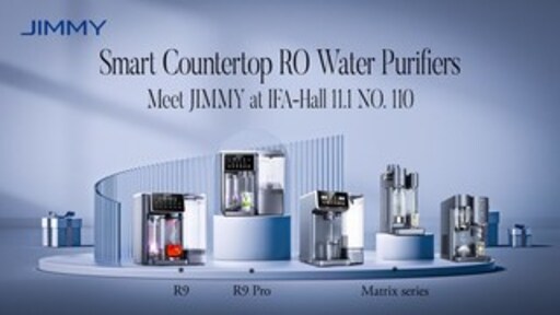 JIMMY Debuts R9 & Matrix Series Countertop RO Water Purifiers at IFA 2025