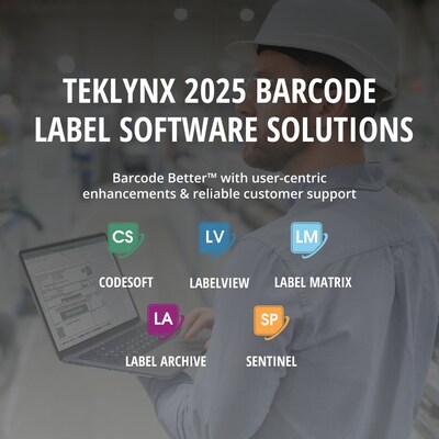 The latest version of TEKLYNX barcode label design, print automation, and traceability software solutions are now available.