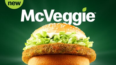 The McVeggie is coming soon to McDonald’s Canada at participating restaurants nationwide starting September 16 (CNW Group/McDonald's Canada)