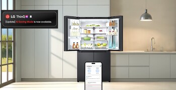 ThinQ AI provides diverse AI-powered features with a focus on energy efficiency and ease of use, including AI Saving Mode for refrigerators.