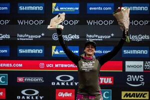 Monster Energy's Marine Cabirou Takes Second Place at 2025 UCI Downhill Mountain Bike World Cup in Les Gets