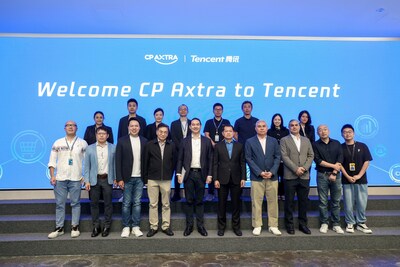 The delegation of CP AXTRA visiting Tencent Headquarter in Shenzhen