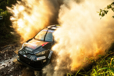 Kalle Rovanperä (FIN) Jonne Halttunen (FIN) Of Toyota Gazoo Racing Wrt  are seen performing during the  World Rally Championship Paraguay in Encarnacion, Paraguay on  30,August, 2025 // Jaanus Ree / Red Bull Content Pool // SI202508300705 // Usage for editorial use only //