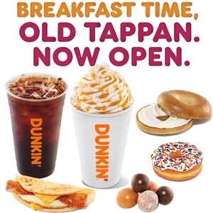 Old Tappan Dunkin' to Celebrate Grand Opening with Free Coffee &amp; Brand Giveaways while Giving Back to Local Food Pantry