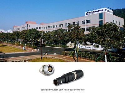 PEI-Genesis Expands Value-Added Production in Asia for Souriau by Eaton JBX Connector Series (PRNewsfoto/PEI-Genesis)