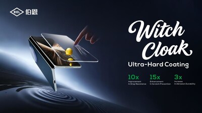 BIEL Crystal's"Witch Cloak" Ultra-Hard Coating Smartphone Glass Cover (PRNewsfoto/BIEL Crystal)