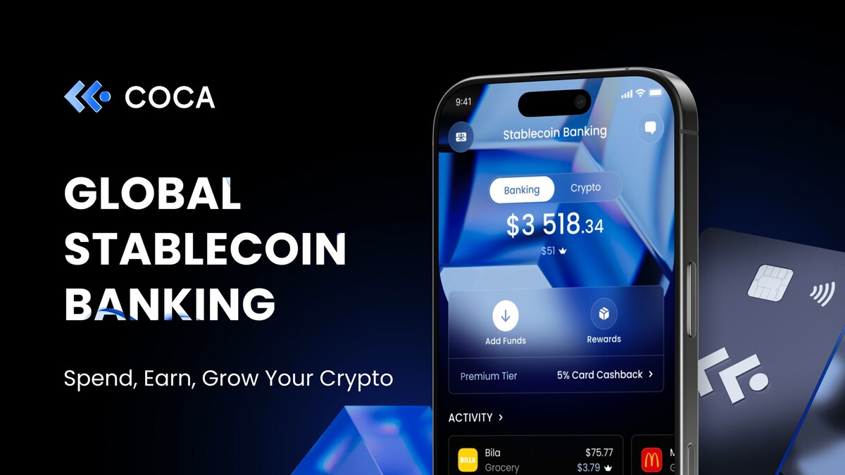 COCA Unveils COCA 2.0: A Stablecoin Banking App Designed for Real-World Use