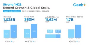 Geekplus Announces Strong 2025 Interim Results: Revenue and Profit Soar, Adjusted EBITDA Turns Positive
