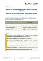 2025 Mineral Resource Estimate and Ore Reserves (CNW Group/Westgold Resources Limited)