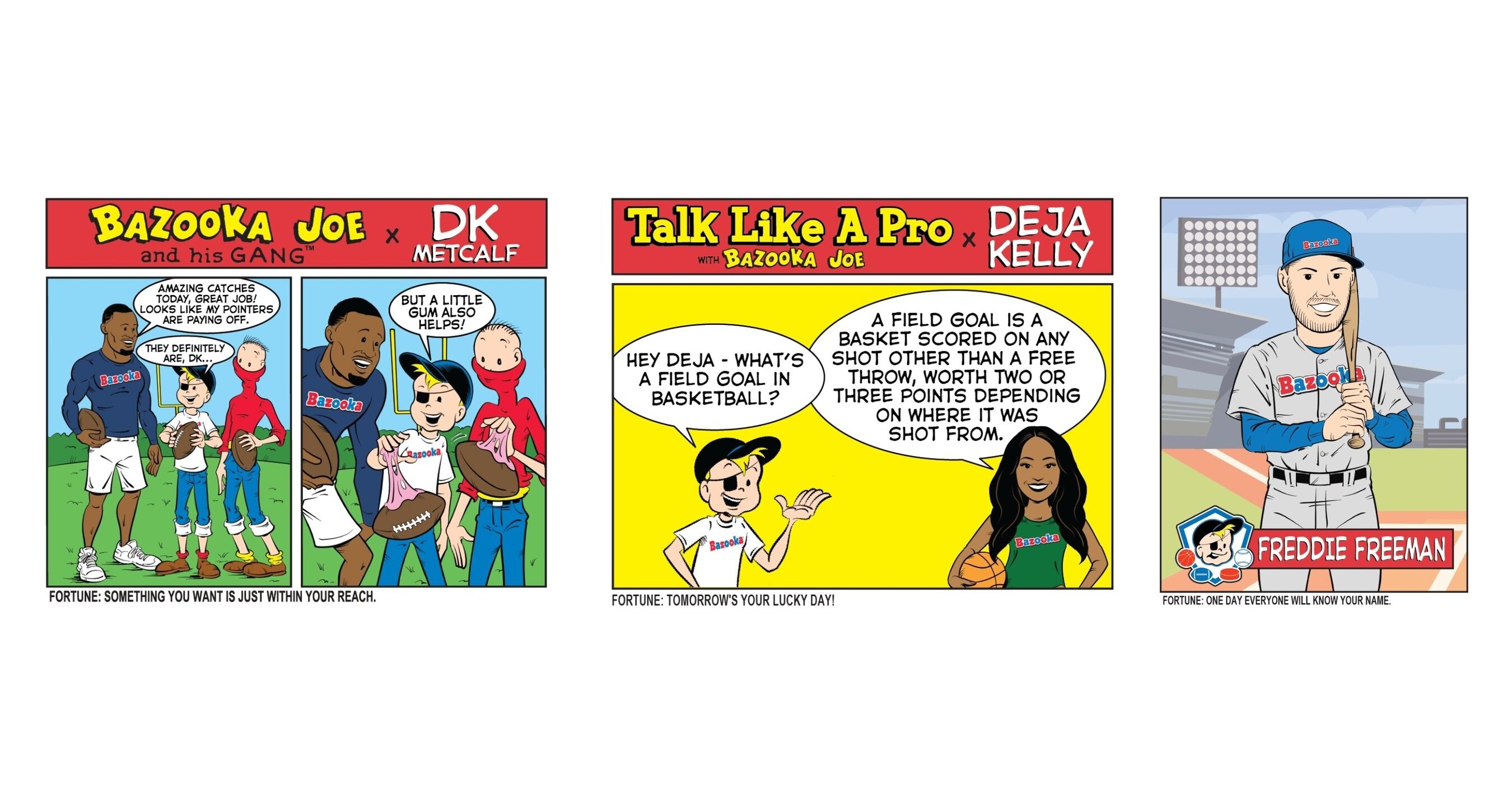 Bazooka Joe® Enters the Big Leagues with All-Star Athlete Comic  Collaboration