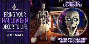 Bring Your Halloween Décor to Life: Animated EyesAlive™ Poseable Skeleton