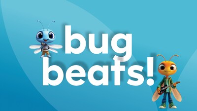 Meet Bug Beats — Dragonfly’s musical duo that makes foundational skills fun and memorable through movement, rhythm, and sound-based routines. (PRNewsfoto/Imagine Learning LLC)