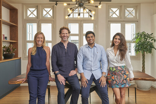 Left to Right: Lauren Burns (Partner & Chief Operating Officer), Nicholas Cator (Founder & Managing Partner), Sarvesh Nevatia (Managing Director) and Rishika Chandan (Managing Partner) (PRNewsfoto/Venturi Partners)