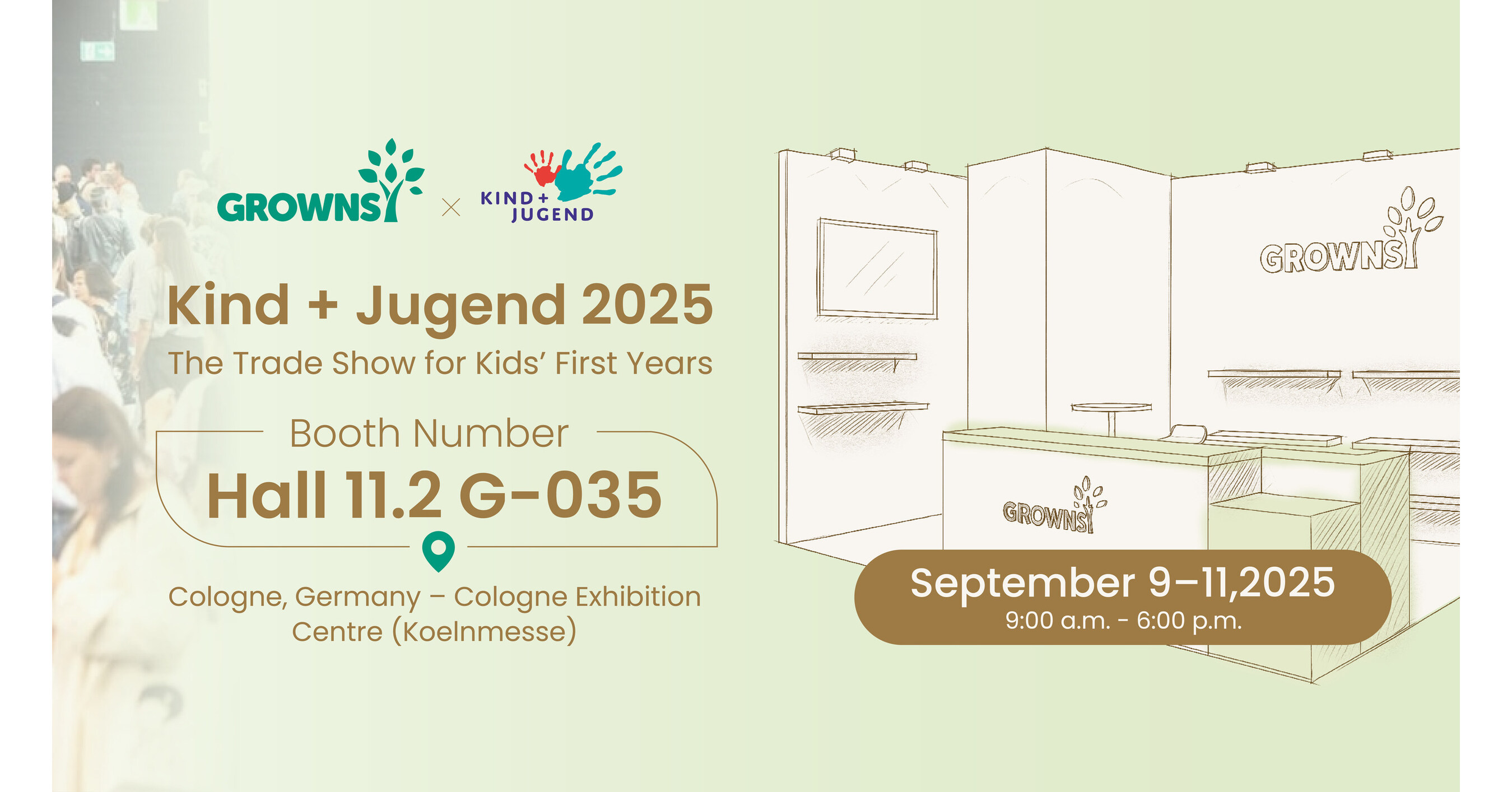 GROWNSY präsentiert innovative Babypflege-Lösungen auf der Kind + Jugend 2025 GROWNSY präsentiert innovative Babypflege-Lösungen auf der Kind + Jugend 2025