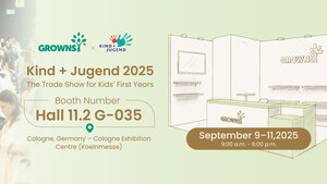 GROWNSY präsentiert innovative Babypflege-Lösungen auf der Kind + Jugend 2025