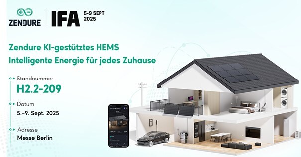 Neue Wege auf der IFA: Zendure entwickelt Home Energy Management System weiter und steigt in die Elektromobilität ein