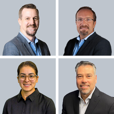 Top row, from left: Ryan Downs, Paul Krauss. Bottom row, from left: Laura Lozano, Ed Mondragon.