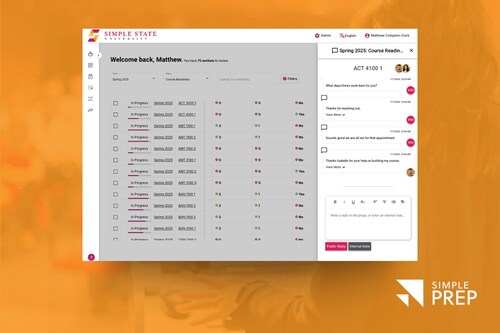 Simple Prep and Direct Faculty Collaboration