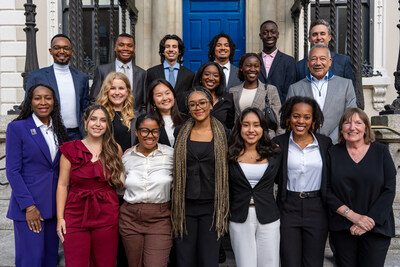 The 2025 Frederick Douglass–Daniel O'Connell Global Interns in Ireland with program staff and sponsors