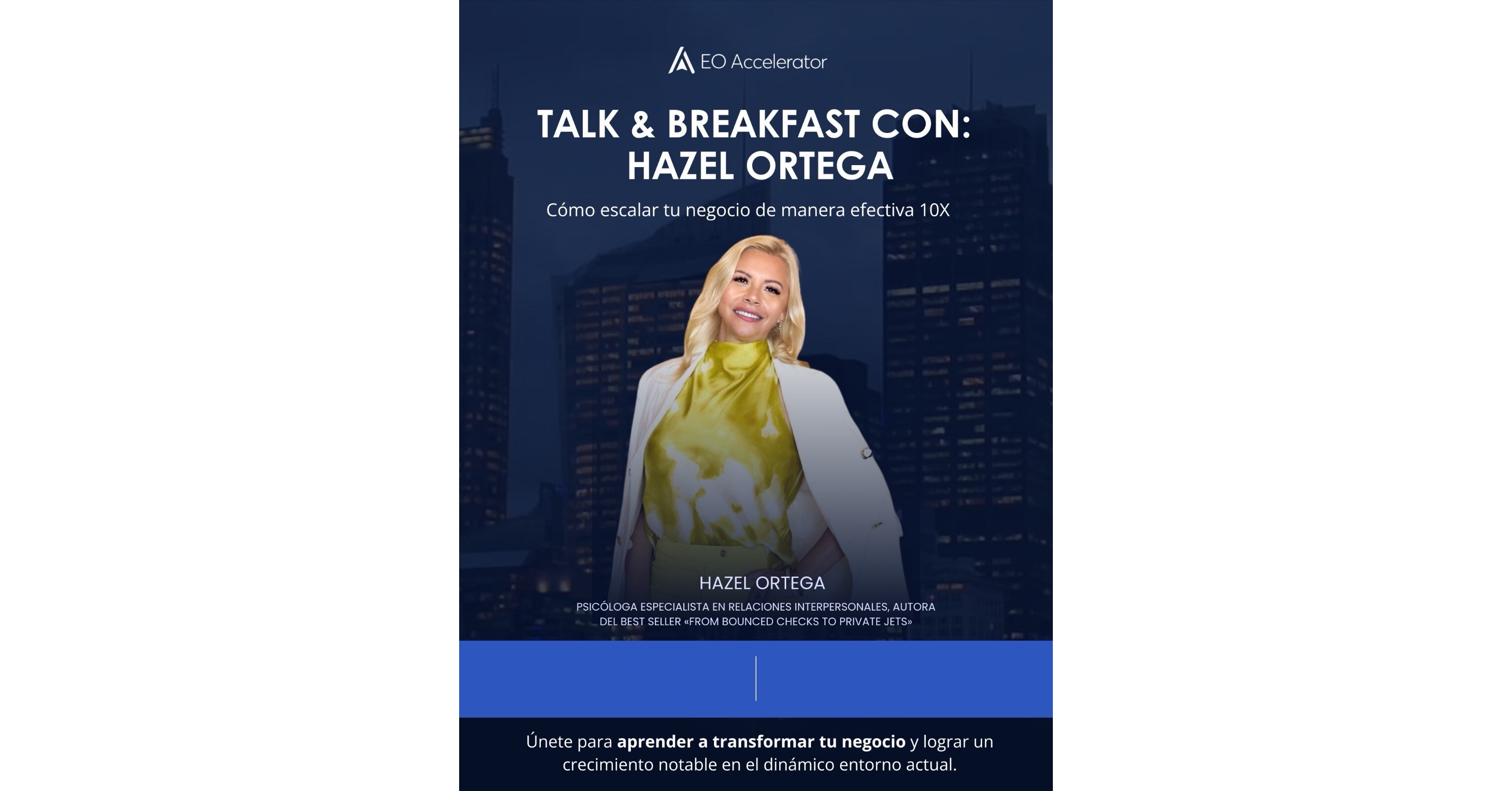 Hazel Ortega Announces Exclusive Master Talk her tools of Vision & Manifestation for Business and Finance