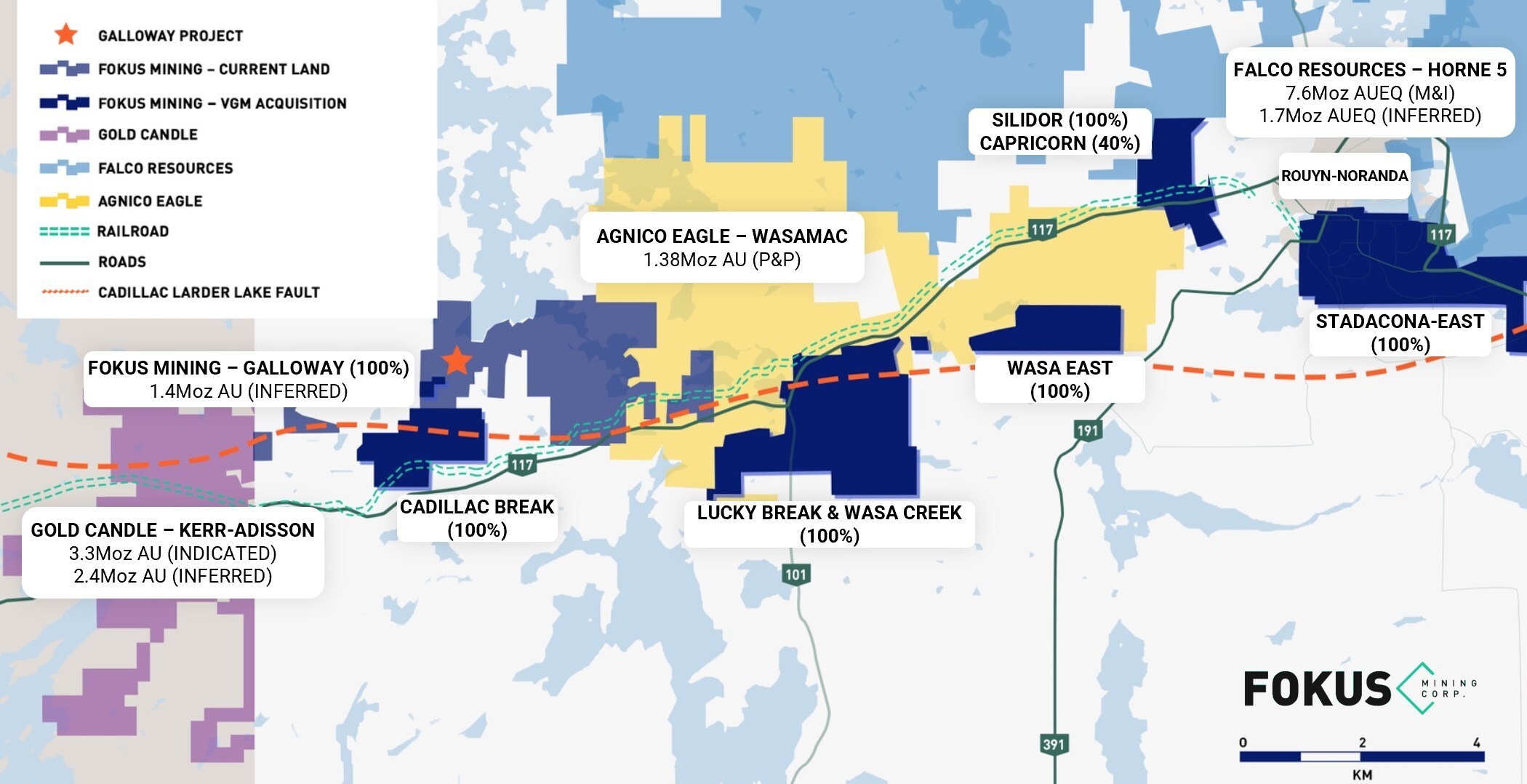 Figure 1 – Regional Context of Fokus Mining’s Land Package (CNW Group/Fokus Mining Corporation) Figure 1 – Regional Context of Fokus Mining’s Land Package (CNW Group/Fokus Mining Corporation)