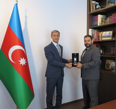 Major General Azar Ahadov, Head, Main Department of Special Communication and Information Security State Service and Wassim Nakadi, Regional Sales Director, Motorola Solutions Major General Azar Ahadov, Head, Main Department of Special Communication and Information Security State Service and Wassim Nakadi, Regional Sales Director, Motorola Solutions