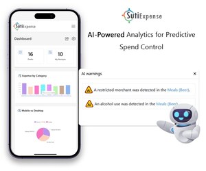 SutiSoft Integrates AI-Powered Analytics with Its Smart Expense Reporting for Predictive Spend Management
