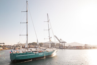 The TOWT (TransOceanic Wind Transport) cargo sailboat will carry green coffee beans from Colombia to Quebec. Departure is scheduled for September 15th from Santa Marta, Colombia. (CNW Group/Café William)