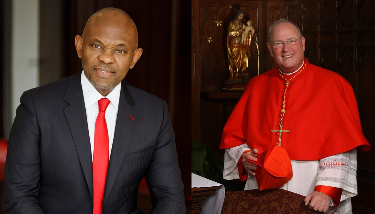 Cardinal Timothy Dolan, Archbishop of New York and Tony Elumelu, Chairman of Heirs Holdings, The United Bank for Africa, and Founder of the Tony Elumelu Foundation, to Receive Appeal of Conscience Award at 60th Annual Gala in New York