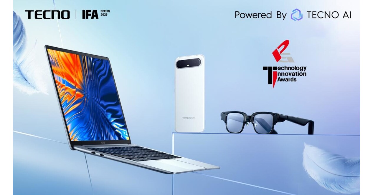 TECNO Wins Three Global Product Innovation Technology Awards at IFA 2025 for TECNO Slim, MEGABOOK S14, and AI Glasses Series