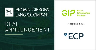 Brown Gibbons Lang & Company (BGL), a leading independent investment bank and financial advisory firm, is pleased to announce the completion of the recapitalization of Green Infrastructure Partners (‒GIP–) at an enterprise value of $4.25 billion with an investment by Energy Capital Partners.