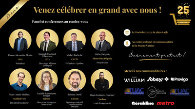 Venez célébrer en grand le 25e anniversaire du CSMOCA !