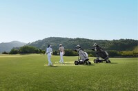Hands-free golfing with Follow-Me technology