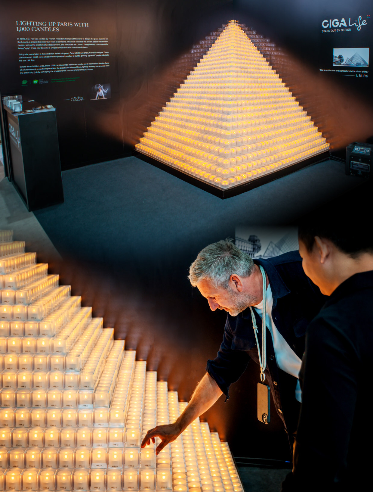 From Glass Pyramid to Solar Candlelight: Two Leaps of Eastern Wisdom in Paris