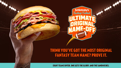 Schlotzsky’s launches the Fantasy Football Ultimate ‒Original– Team Name-Off, giving football fanatics and fantasy team managers a chance to win the ultimate game-day watch party*.