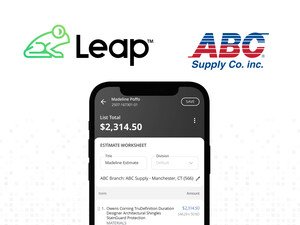 Leap Announces ABC Supply Integration, Giving Contractors One-Click Access to Real-Time Materials Pricing and Ordering in Leap CRM