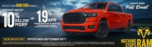 Chris Auffenberg Announces "Drive into Fall Event" with Exclusive RAM 1500 Offers